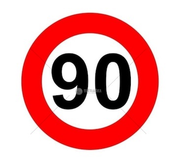 Nálepka rychlosti na 90 km 0179974_A