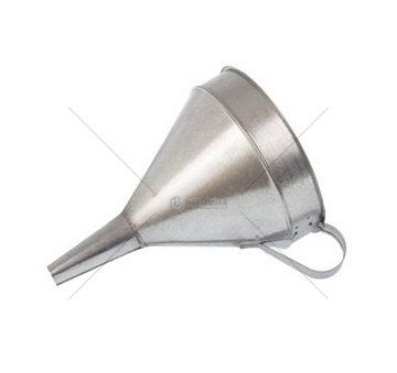 Nálevka trychtýř na PHM a olej kovový, délka 32cm, průměr 24cm