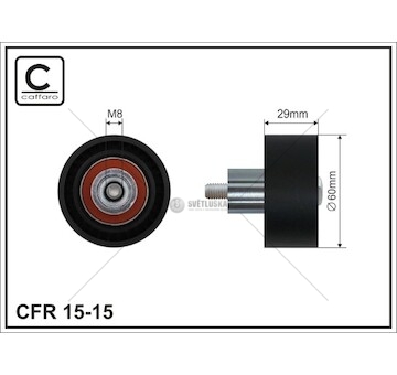 Napínací kladka ford transit connect 02> 1.8 16v 60x8x29 15-15