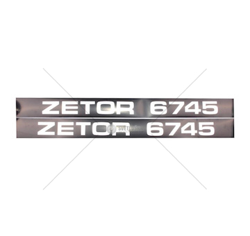 Nápis boční Zetor 6745 - sada L+P 67455301.1