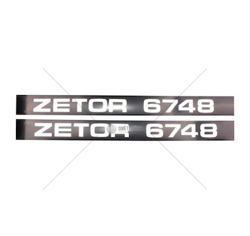 Nápis bočni Zetor 6748 -sada L+P 67485301.1