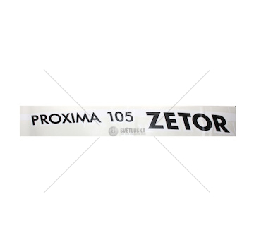 Nápis Zetor Proxima 105 Pravý 65802020