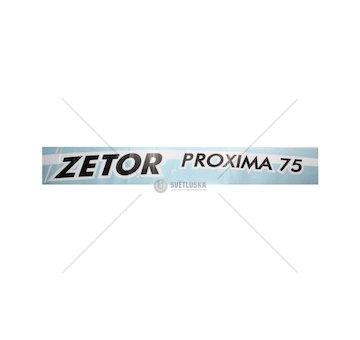 Nápis Zetor Proxima 75 Levý 65802013