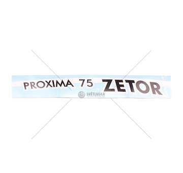 Nápis Zetor Proxima 75 Pravý 65802014