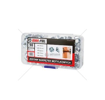 Narážecí matice M3–M8, sada 90 ks - MAR-POL
