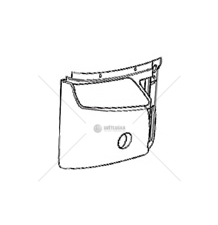 Nárazník přední MB INTOURO pravý z otvorem POLMET P-3214-1