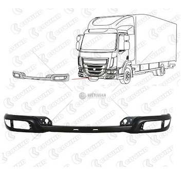 Nárazník přední - spodní díl železný daf lf45, lf55 euro 6 0293320_A