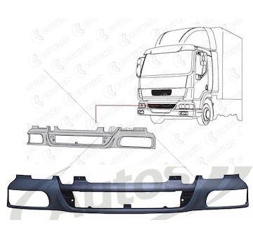Nárazník přední střední - bez mřížky chladiče daf lf45,lf55 od 2006 0176639_A