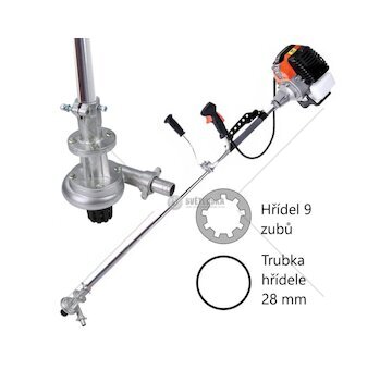 Nástavec na křovinořez 28mm 9z - vodní čerpadlo GEKO