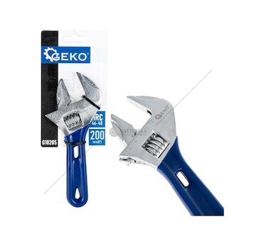 Nastavitelný švédský klíč 200 mm, krátký, 0–48 mm - GEKO