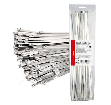 Nerezové stahovací pásky 4,6x400mm 100 ks AMiO-04325