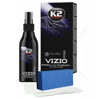 Neviditelné stěrače K2 VIZIO PRO 150ML sada aplikátor a hadřík K2 D4028 V BALENÍ