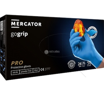 Nitrilové rukavice GoGrip modré vel. M, 50 ks