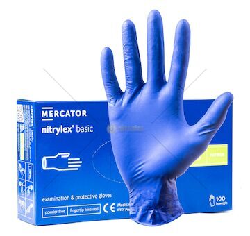 Nitrilové rukavice Nitrylex Basic vel. S, 100 ks
