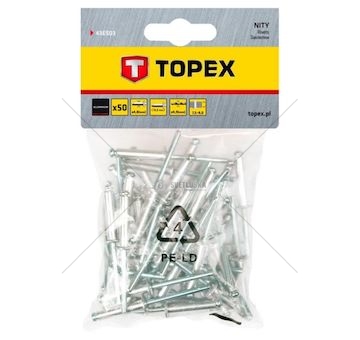 NITY ZRYWALNE 4,8*12MM 50SZT.KPL. TOPEX NIT6-5
