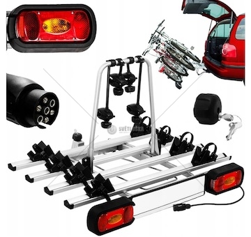 Nosič kol na tažné zařízení pro 4 jízdní kola AMOS GIRO