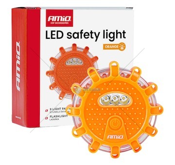 Nouzové svítidlo LED 12SMD+3SMD 650mAh (BATT) AMiO-04829