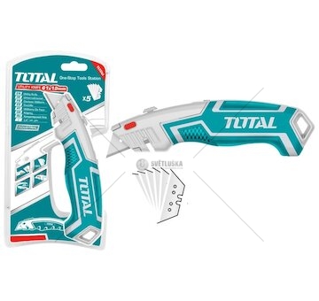 Nůž kovový s výměnným břitem, 180x45mm, TOTAL