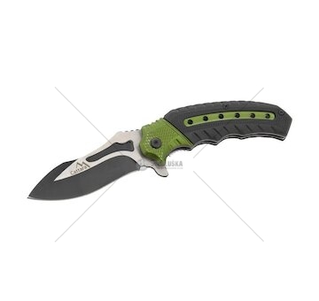 Nůž zavírací COBRA 20cm s pojistkou zelená-černá CATTARA