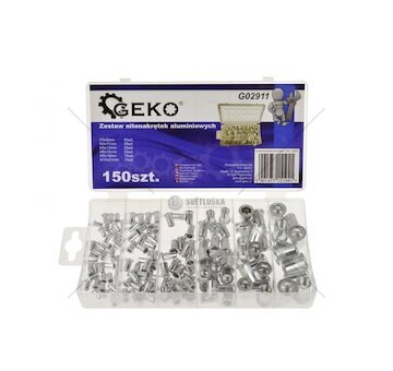 Nýtovací matice hliníkové 150 ks - GEKO