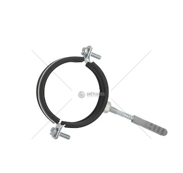 Objímka na trubky 2" 60-64mm, s gumovou vložkou, dva šrouby GEKO