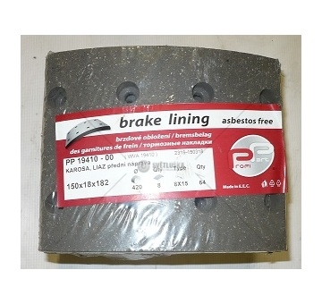 Obložení brzdové 150x18x184 LIAZ,KAROSA