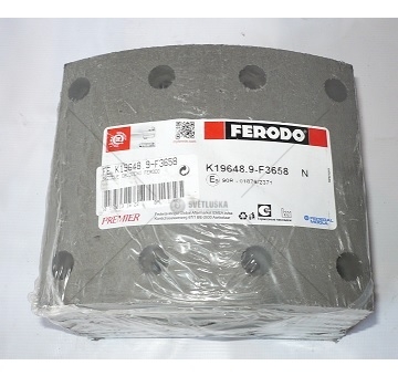 Obložení brzdové vrtané 160x15mm - SADA 8ks - FERODO