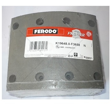 Obložení brzdové vrtané 160x16mm - SADA 8ks - FERODO