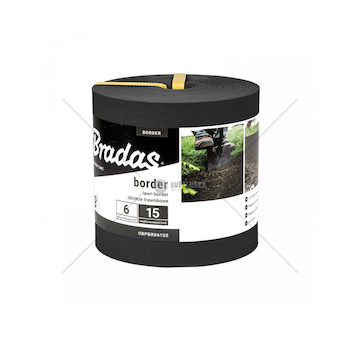 Obruba záhonů 6 m × 15 cm, černá - BORDER