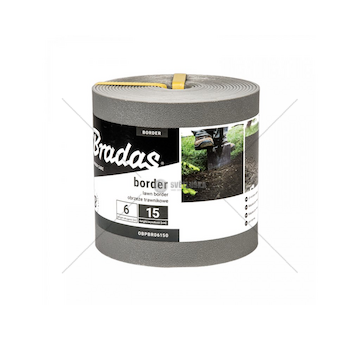 Obruba záhonů 6 m × 15 cm, šedá - BORDER