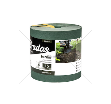 Obruba záhonů 6 m × 15 cm,  zelená - BORDER
