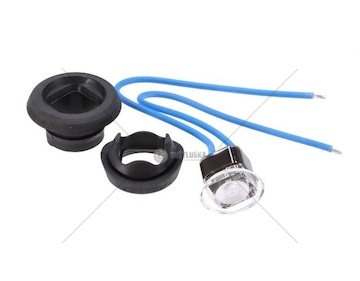 Obrysové LED světlo 12/36V modré kulaté FT-074NLED