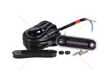 Obrysové LED světlo červené 12/24V oválné kouřové Boreman Boreman 1001-6003R