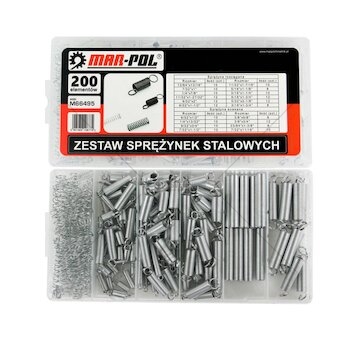 Ocelová pružina, sada 200ks MAR-POL