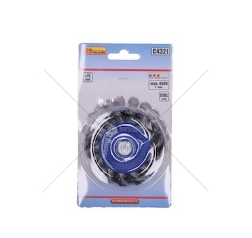 Ocelový kartáč do vrtačky kulatý FI75 CORONA C4321