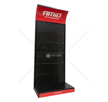 Ocelový stojan s háčky 20 jednoduchých a 30 dvojitých AMIO-04776