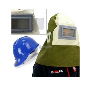 Ochranná maska s přilbou na pískování MAR-POL