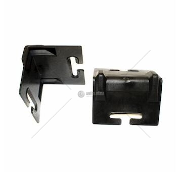 Ochranný roh pod upínací pás střední XL černý 100x100mm