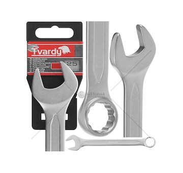 Očkoplochý klíč CrV, matný - TVARDY (Velikost: 23 mm)