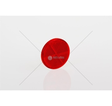 ODBLASK OKRAGLY PRZYKL.CZERWONY FI60  DOB-32/CZERW