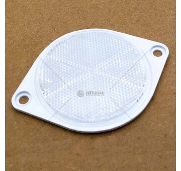 Odrazka bílá D75 s ušima