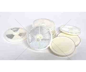 Odrazka bílá kulatá 60mm s otvorem, samolepící 26108103_A