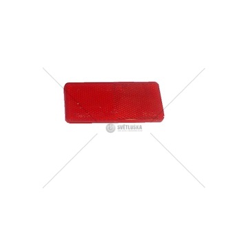Odrazka červená samolepící 85x31mm