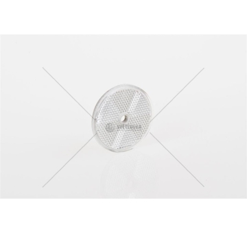 Odrazka kulatá s otvorem bílá FI60 DOB-33/BIALY