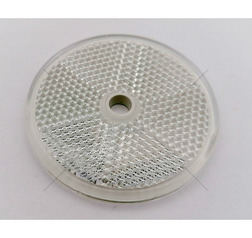 Odrazka kulatá s otvorem bílá FI60 DOB-33/BIALY