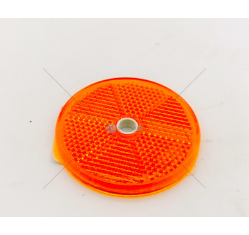 Odrazka kulatá s otvorem žlutá FI60 DOB-33/ZOLTY