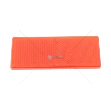 Odrazka obdelníková červená samolepící 83x37 mm