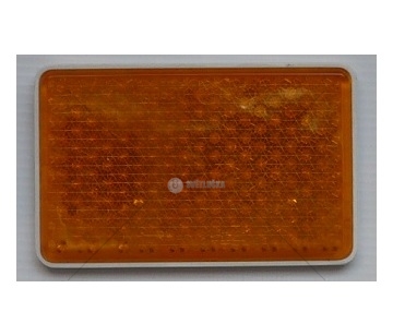 Odrazka obdelníková oranžová nalepovací