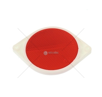 Odrazka s uchem červená  FI 81mm