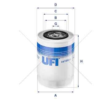 Oil Filter FILTRO OLIO - 110NC - Ufi